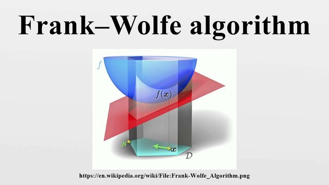Algoritmo de Frank and Wolfe