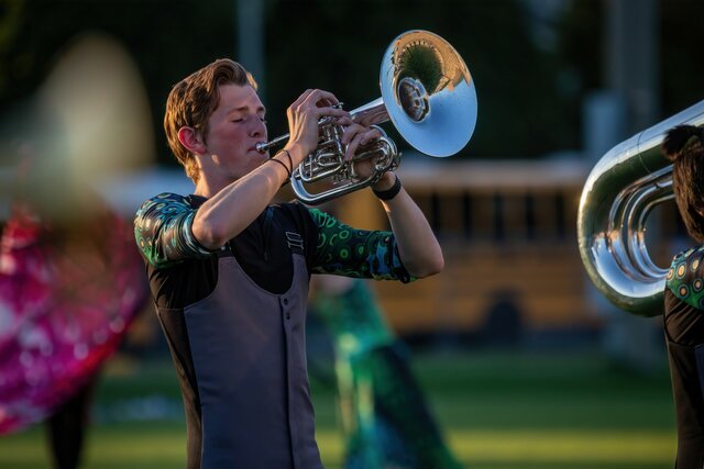 Playing in the Marching Band