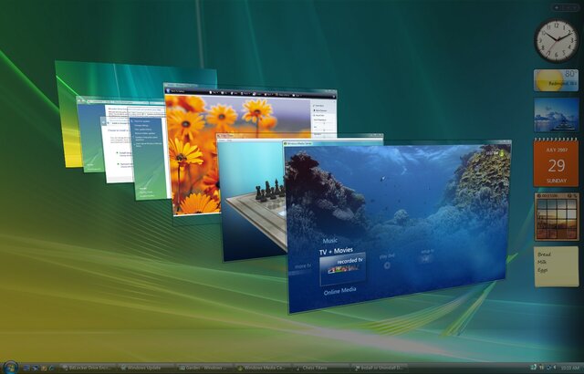 Windows Vista flip 3d