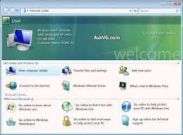 Windows Vista – Welcome Center