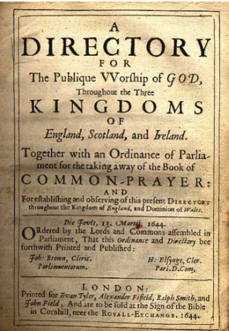 A Directory for The Publique Worship of God