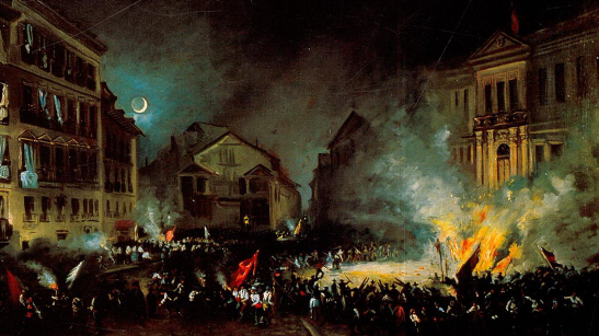 La Vicalvarada: manifiesto de Manzanares. Caída del régimen moderado