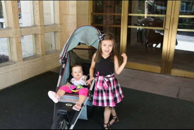 My first sister was born