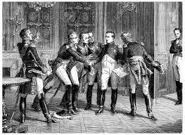 Napoleón abdica, se restaura la monarquía en Francia