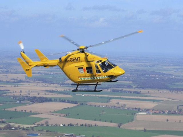 East Anglian Air Ambulance launch