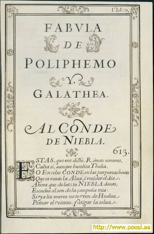“Fábula de Polifemo y Galatea”