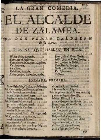 “El alcalde de Zalamea”