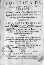 NARRACIÓN. POLÍTICA DE DIOS, GOBIERNO DE CRISTO, TIRANÍA DE SATANÁS