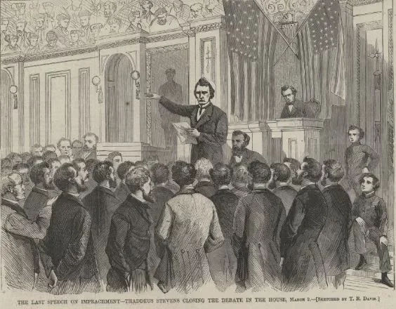 House of Representatives Vote to Impeach Johnson