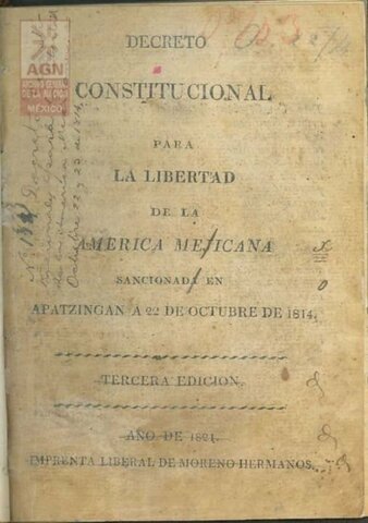 Creación de constitución de Apatzingán