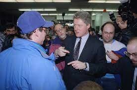 Clinton finishes second in New Hampshire's primary.