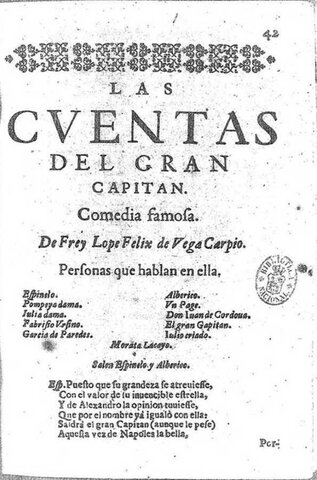 NARRACIÓN. LAS CUENTAS DEL GRAN CAPITÁN