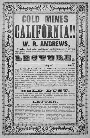 The California Gold Rush Begina
