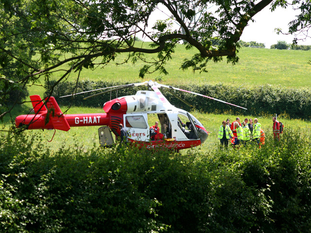 An air ambulance for Hertfordshire and doctors on board