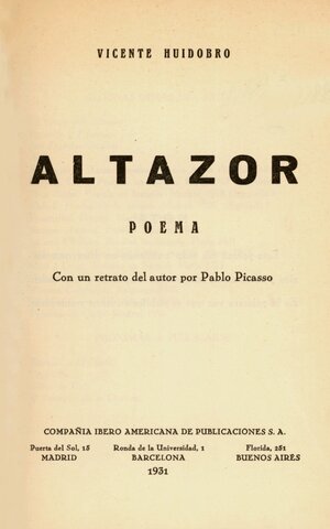 POESÍA. ALTAZOR