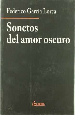 POESÍA. SONETOS DEL AMOR OSCURO
