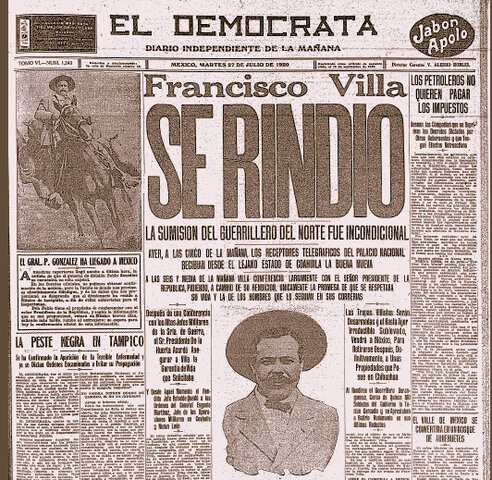 Rendición de Pancho Villa