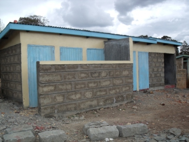 Kabathi latrines completed