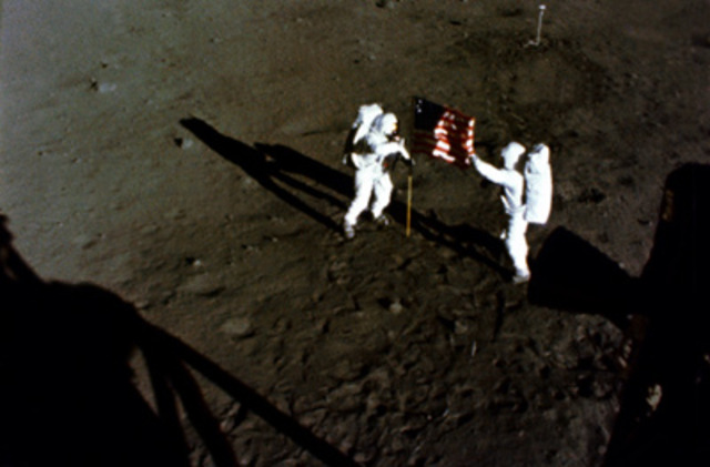 Americans First to Place a Man on the Moon