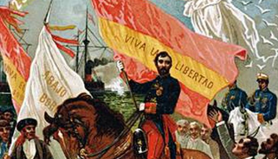 Revolución: "La Gloriosa". Exilio de Isabel II