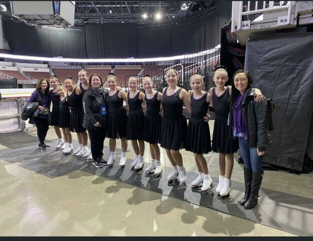 I went to Kansas for an figure skating competition