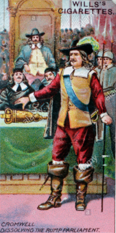 Cromwell dissolved The Rump Parliament