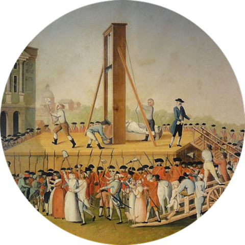 Guillotinamiento de los Ex Monarcas Franceses