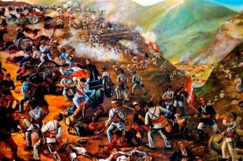 Ayacucho's battle. Peru's independence.