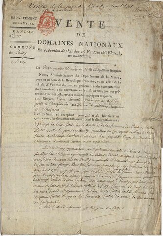 Venta dels bens de l‘esglèsia