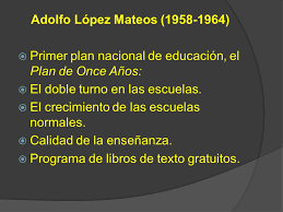 sexenio de Adolfo lopez Mateos
