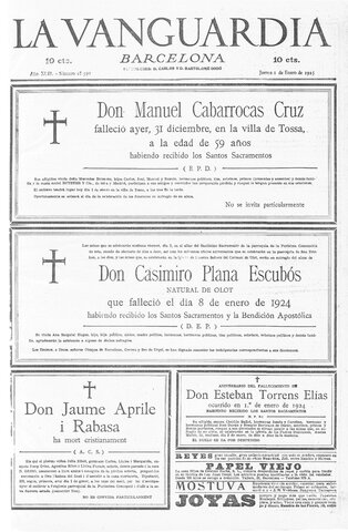 Nace mi abuelo paterno