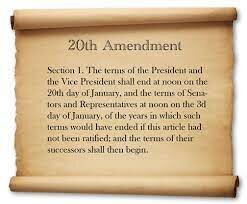 The 20th Amendment