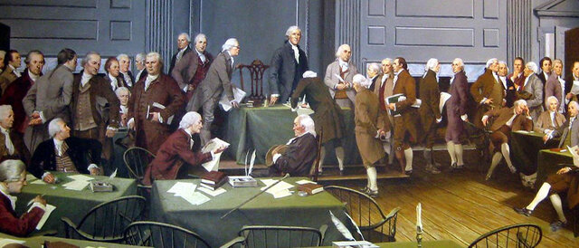 U.S. Constitution written