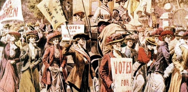 Obtención del voto Femenino en EUA