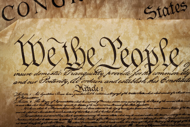 U.s. constitution written