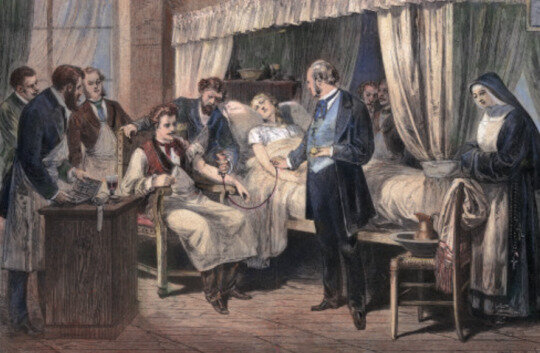 La primera transfusión (Área de la salud)