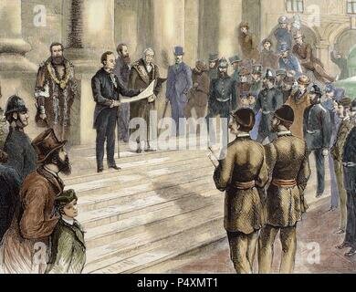 La reina Victoria de Inglaterra, proclamada emperatriz de La India