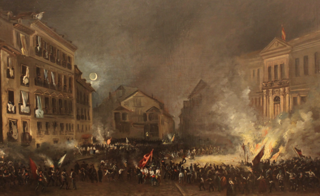 LA VICALVARADA: MANIFIESTO DE MANZANARES. CAIDA DEL RÉGIMEN MODERADO