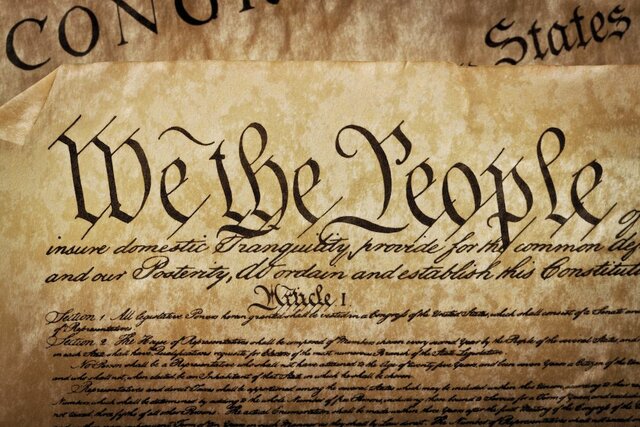 US Constitution Written