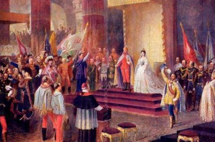 Inicio de la monarquía dual del Imperio Austro-Húngaro con Francisco José I