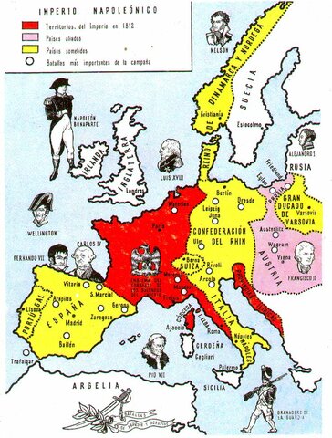 Màxima expansió de l'imperi Napoleònic