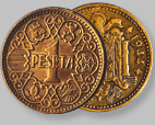 La peseta, unidad monetaria española.
