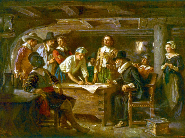 Los peregrinos ingleses sobrevivieron gracias a los indios