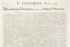 Thomas Jefferson writes the Declaration of Independence