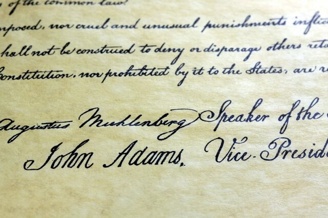 Signing of the declaration of Independence