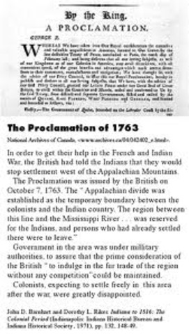 Proclamation of 1763