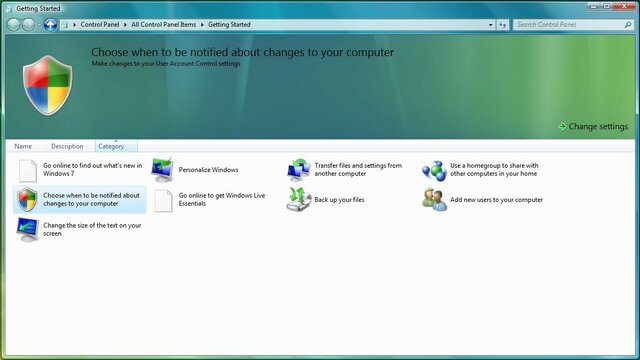 Windows Vista – Welcome Center