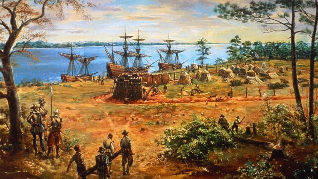 Establishment of Jamestown in Virginia