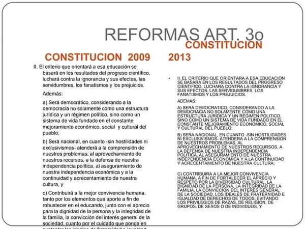 Articulo 3 Contitucional