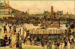 Robespierre and his supporters were executed and guillotined